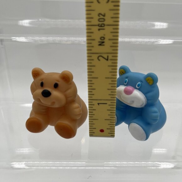 Fisher Price Loving Family Dollhouse Mini Rumple TEDDY BEAR Lot Of 2 1994 - Picture 7 of 7